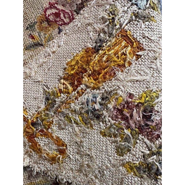 French Needlepoint Chair Cover Tapestry from Bobyrug, 1890s For Sale - Image 13 of 14
