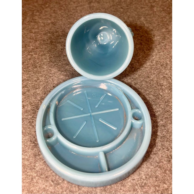 Glass Mid 20th Century Mosser Bottoms Up Shot Glass & Coaster For Sale - Image 7 of 7