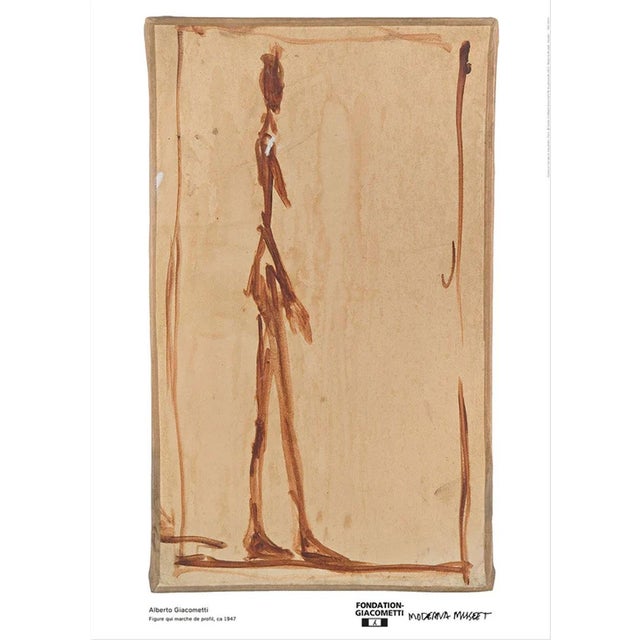 Alberto Giacometti Figure Walking in Profile Official Exhibition Poster Dimensions: 19,6 x 27,5 in / 50 x 70 cm Sold unframed