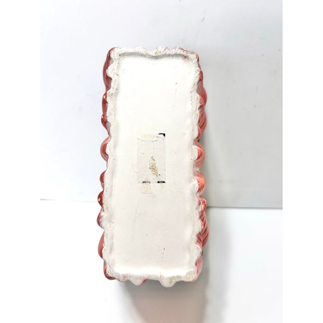 Ceramic Vintage Carrot Planter – Majolica Style Easter Spring Garden Veggies Cachepot For Sale - Image 7 of 7