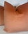 Transitional Mohair in Peach 22" Pillows-a Pair For Sale - Image 3 of 3