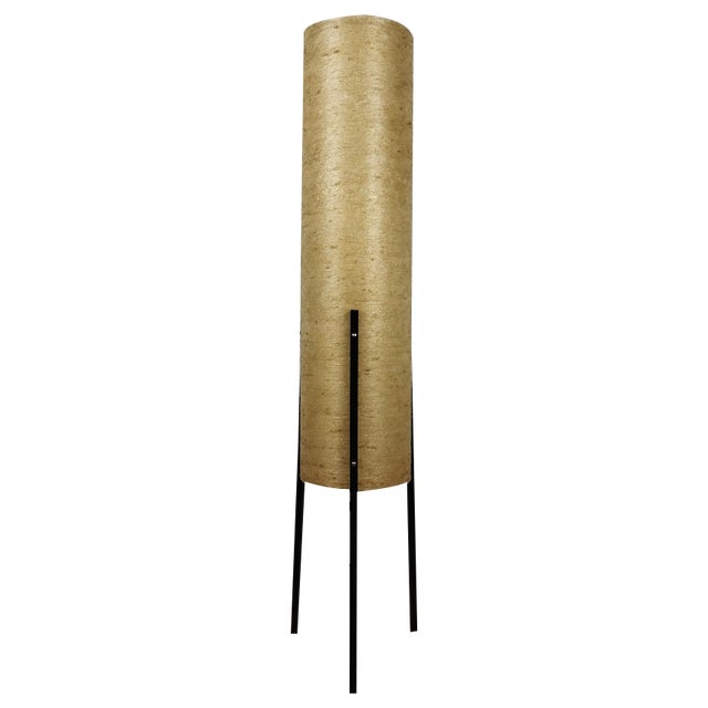 Tripod Floor Lamp in Fiberglass and Metal from Dame & Co., 1960s For Sale