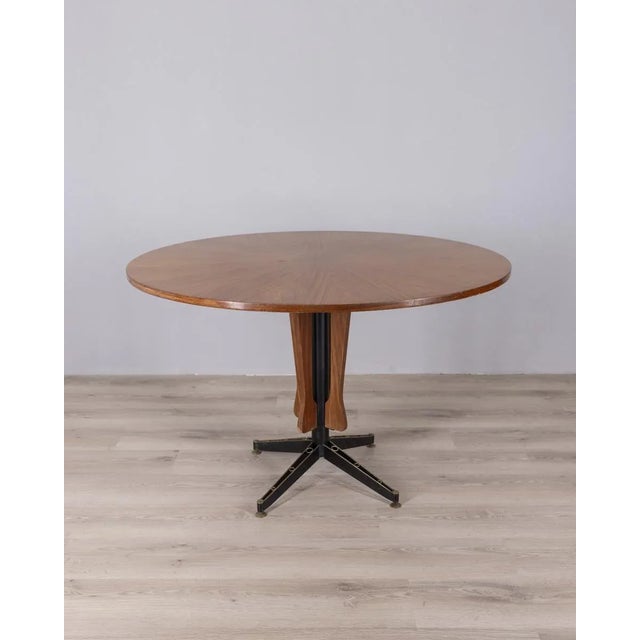Vintage Round Wooden Table by Carlo Ratti for Lissoni, 1960s For Sale - Image 13 of 13
