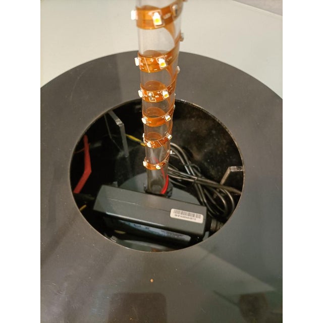 1980s Acrylic Glass Table Lamp For Sale - Image 5 of 14