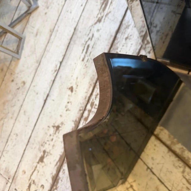 An Iconic 1950s Mid-Century Modern Gio Ponti Style Shield Italian Wall Mirror For Sale - Image 14 of 14