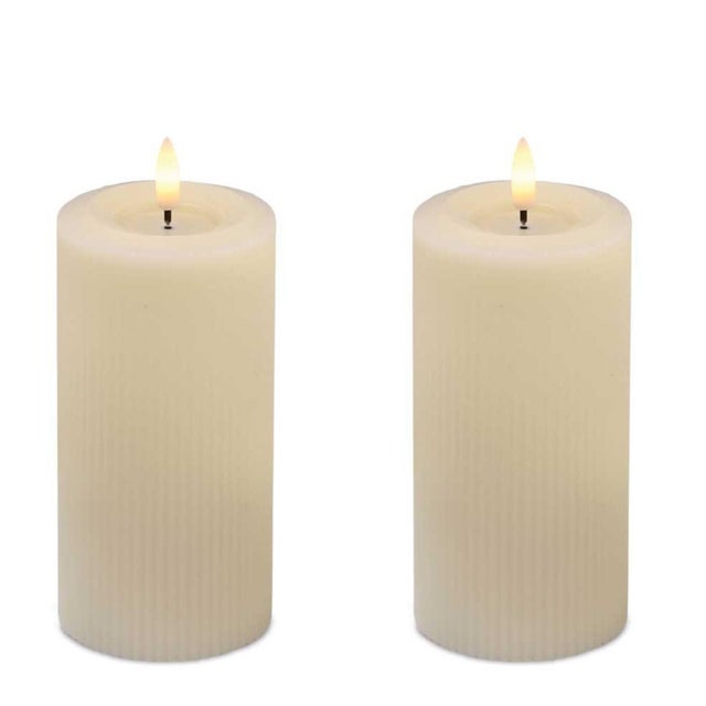 Kenneth Ludwig Chicago FIA Wick LED Candle (Set of 2) For Sale - Image 4 of 4