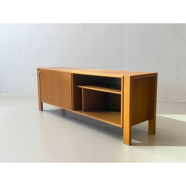 Mid-Century Modern Mid-Century Wooden Sideboard with Sliding Doors, 1960s For Sale - Image 3 of 13
