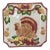 Vintage Ceramic Thanksgiving Turkey Trivet For Sale