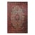 Early 20th Century Persian Kashan Rug, Handwoven Floral Pattern, Turquoise & Red, 6’ X 9’ For Sale