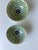 Beautiful celadon bowls with Chinese characters. Signed on bottom. 2 bowl set.
