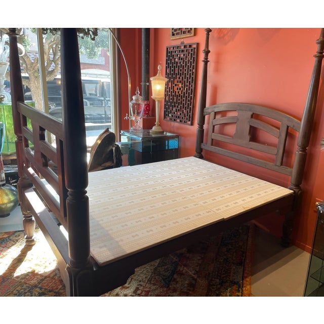 Early 20th Century Anglo Indian Rosewood Bed For Sale In San Francisco - Image 6 of 11