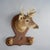 Mid-Century Modern Antique Deer Mount Hall Hat Rack Circa 1930 For Sale - Image 3 of 9