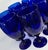 Vintage 90s Cobalt Goblets- Set of 8 For Sale - Image 4 of 10