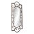 53 1/2" Scrollwork Iron Wall Mirror For Sale
