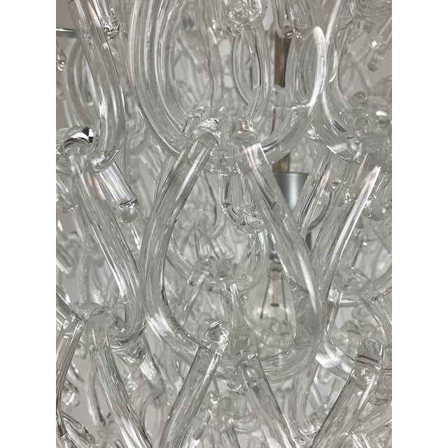 Vintage Murano Glass Chandelier For Sale In West Palm - Image 6 of 9