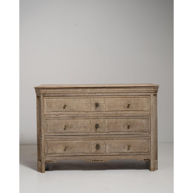 Wood 19th Century France Antique White Wood Chests of Drawers For Sale - Image 7 of 11
