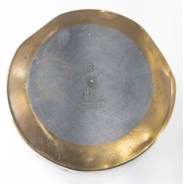 Early 20th Century German Art Nouveau Jugendstil Wmf Hammered Brass Vase For Sale - Image 9 of 10