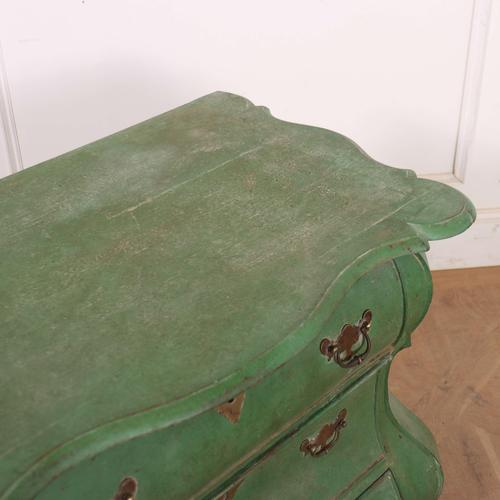 Dutch Painted Bombe Commode For Sale - Image 9 of 10