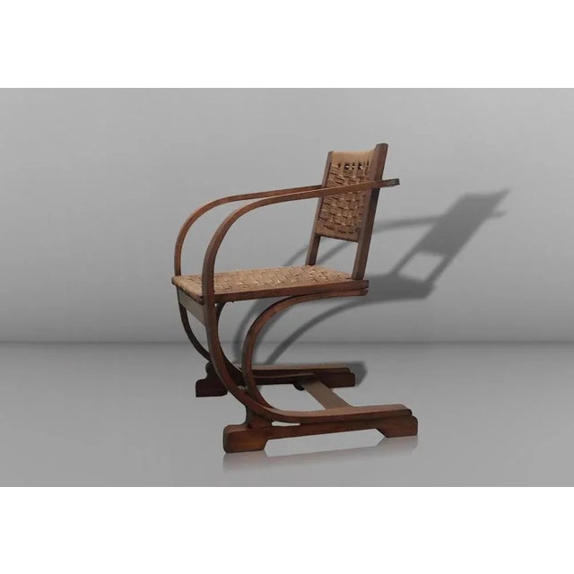 Wooden Armchair from Bas Van Pelt, 1955, in Good conditions. Designed 1950 to 1959