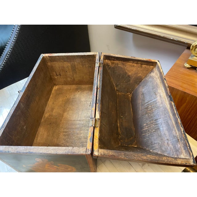 Late 19th Century Late 19th Century Mughal Style Painted Indian Dowry Box For Sale - Image 5 of 12