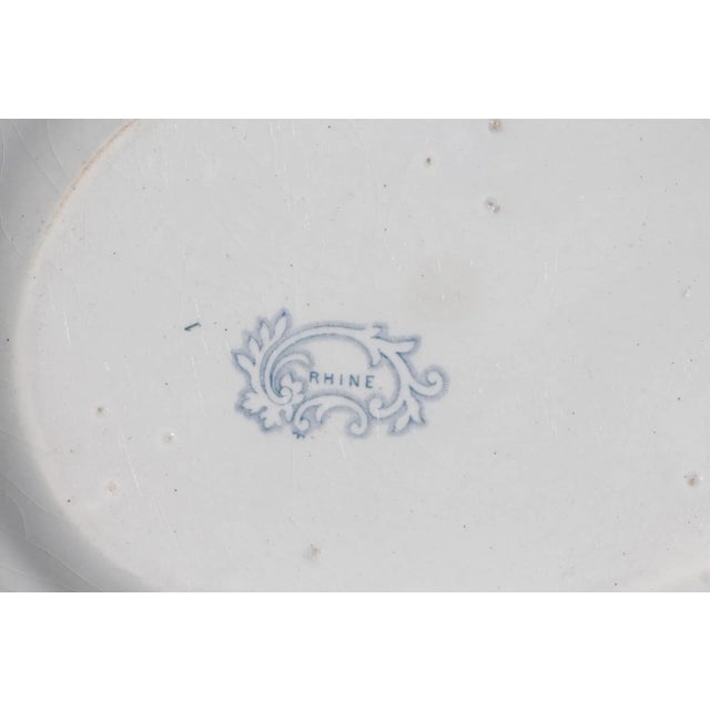 Antique "Rhine" Staffordshire Transferware Platter For Sale - Image 10 of 13