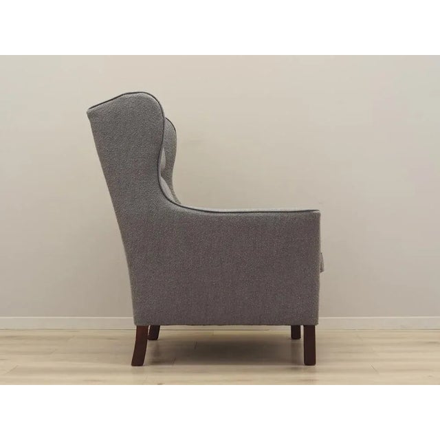 Wood Danish Wingback Armchair, 1970s For Sale - Image 7 of 15