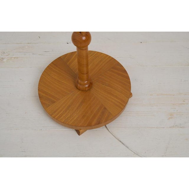 Wood Vintage Modern Scandinavian Swedish Floor Lamp with Three Light Sources, 1940s For Sale - Image 7 of 9