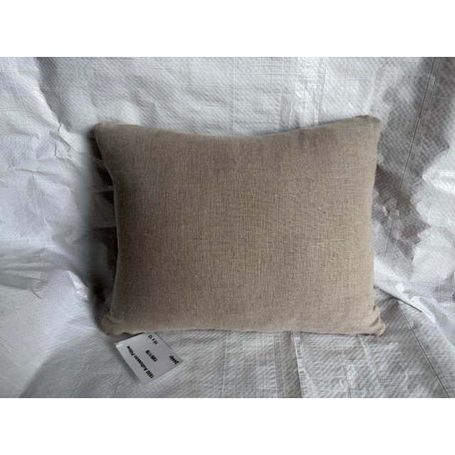 Textile 19th Century Antique Aubusson Botanical Tapestry Pillow For Sale - Image 7 of 7