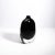 This Sommerso Murano vase is a stunning example of Venetian glass artistry, combining clear and onyx black glass in a...