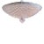 Murano Pink Glass Flush Mount Chandelier For Sale