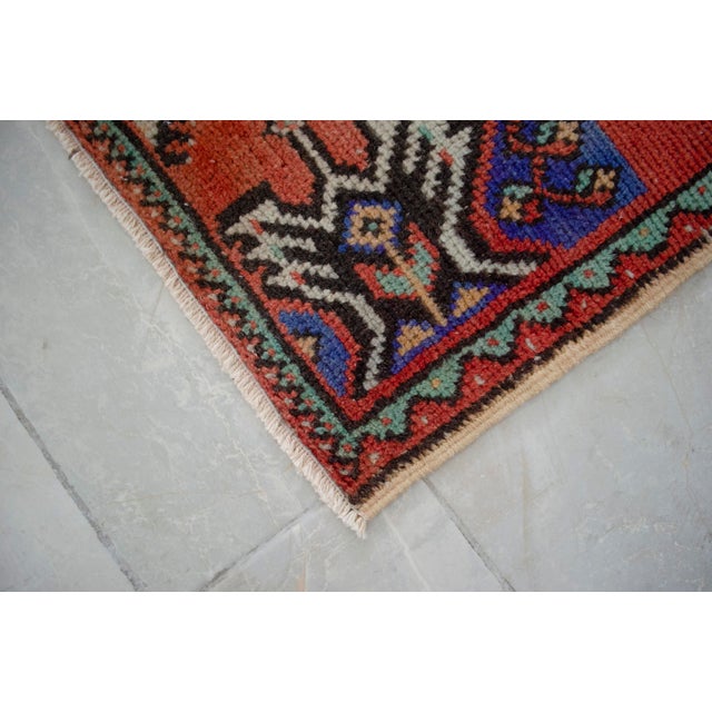 Terra Cotta Hand Knotted Door Mat, Entryway Rug, Bath Mat, Kitchen Decor, Small Rug, Turkish Rug - 1'7" X 2'11" For Sale - Image 8 of 13