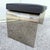 Black Mid Century Modern Smoked Lucite Waterfall Bench With Black Cushion For Sale - Image 8 of 10