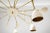 Mid-Century Ivory Brass Chandelier, 1960s For Sale - Image 4 of 11