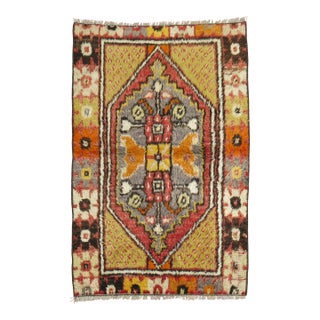 Vintage Turkish Anatolian Rug, 2'5'' X 3'6'' For Sale