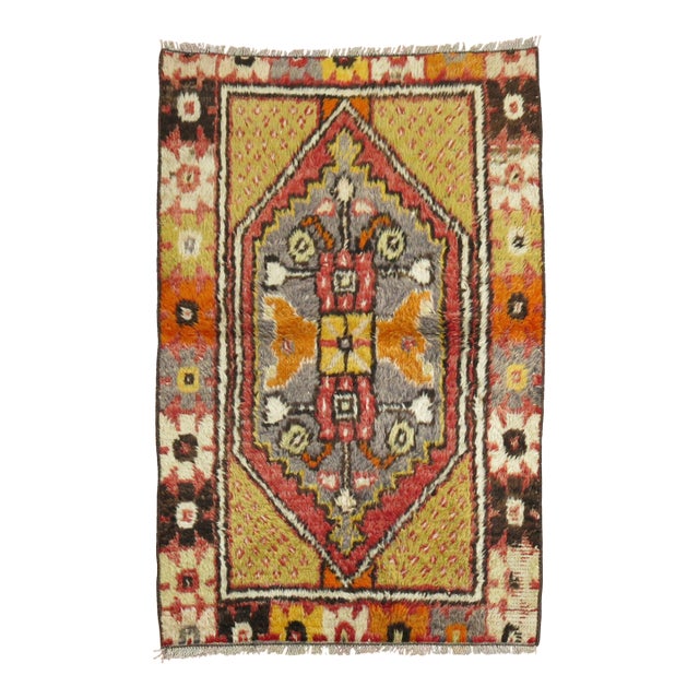 Vintage Turkish Anatolian Rug - 2'5" x 3'8" For Sale
