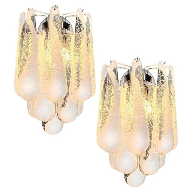 Italian Wall Sconces, Murano, 1990s, Set of 4 For Sale - Image 3 of 18