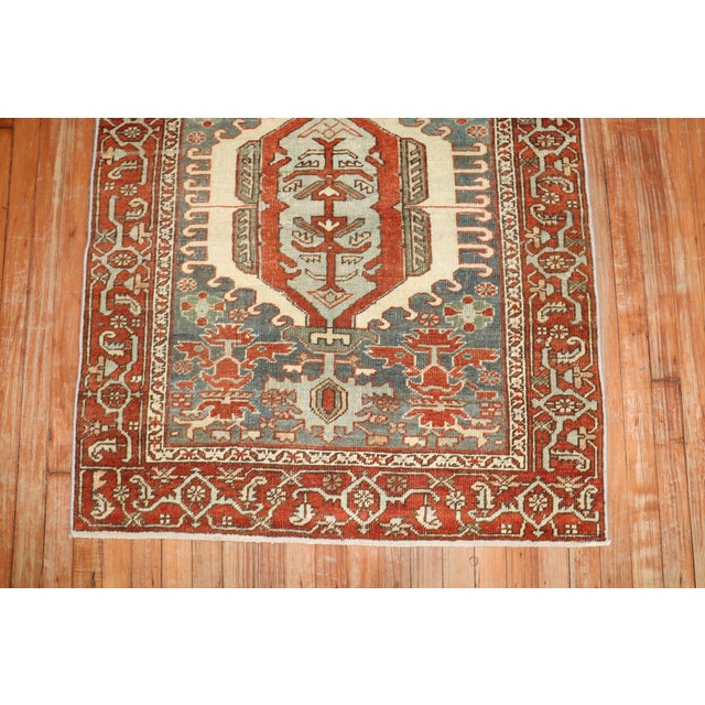 Textile Zabihi Collection Square Antique Heriz Rug - 3'4" x 4'1" For Sale - Image 7 of 7