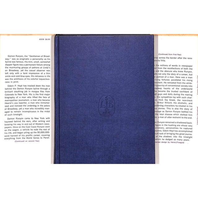 Traditional "A Gentleman of Broadway: The Story of Damon Runyon" 1964 Hoyt, Edwin P. For Sale - Image 3 of 11