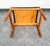 Wood Mid Century Modern Ottoman Stool Swivel Black Solid Oak Wood Tufted Spottrup MCM For Sale - Image 7 of 12