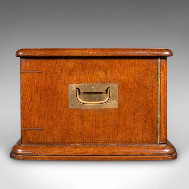 Antique Cutlery Canteen, English, Oak, Flatware Chest, Walker & Hall, Edwardian For Sale - Image 6 of 12