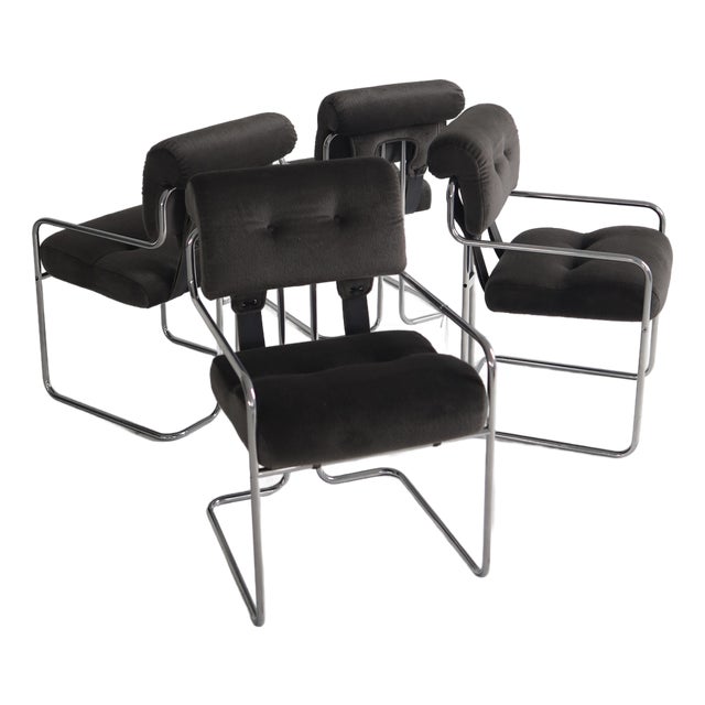 Guido Faleschini “Tucroma” Dining Chairs, Set of 4 For Sale