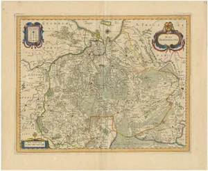 Antique Map of the Province of Overijssel by Janssonius, 1650