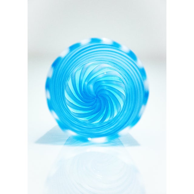 Blue Murano Glasses by Mariana Iskra for Ribes the Art of Glass, Set of 6 For Sale - Image 8 of 15