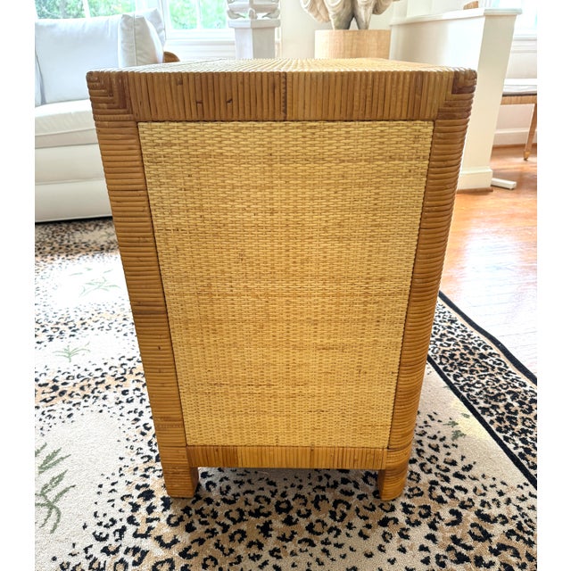 Bielcecky Brothers Caned Commode With Brass Knobs For Sale - Image 10 of 11