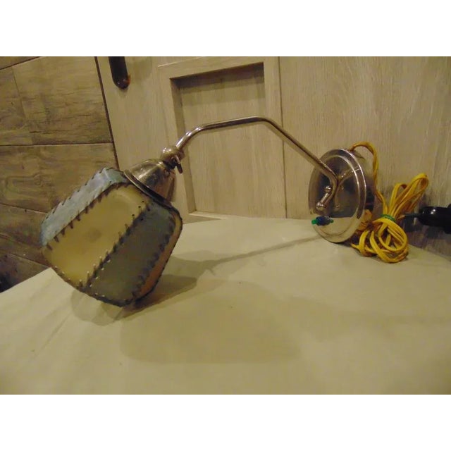 Silver Art Deco Nickel Table Lamp, 1940s-50s For Sale - Image 8 of 9