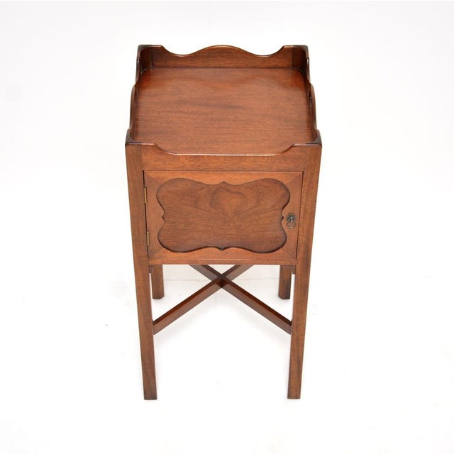 Wood Vintage Georgian Cabinet on Legs, 1930 For Sale - Image 7 of 11