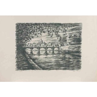 Michele De Meo, View of Rome, 1990s, Lithograph For Sale