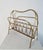 Mid-Century Modern Midcentury Brass Magazine Rack, Italy, 1970s For Sale - Image 3 of 10