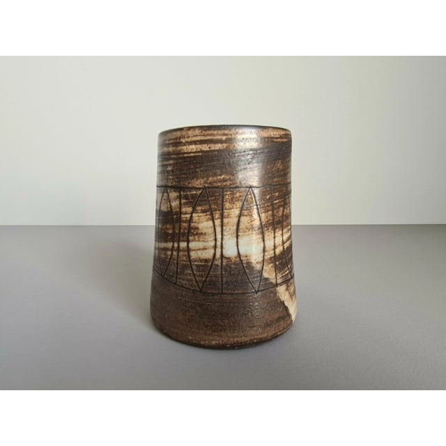 Mid-Century French Ceramic Vase by Jacques Pouchain for Atelier Dieulefit, 1960s For Sale - Image 9 of 10