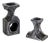 Brutalist Candlesticks in Stainless Steel by Olav Joa for Polaris, 1970s, Set of 2 For Sale